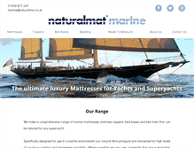 Tablet Screenshot of naturalmatmarine.co.uk